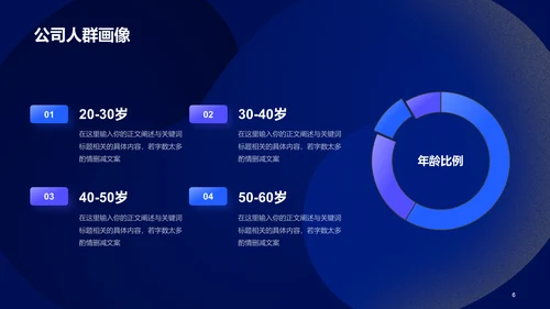 蓝色渐变简约企业招聘大会PPT