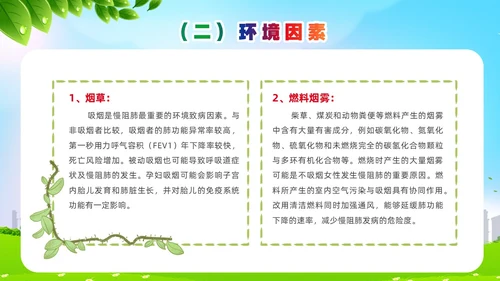 环保风肺系生命刻不容缓世界慢阻肺日讲座ppt