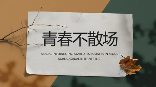 致青春毕业季青春毕业纪念册PPT