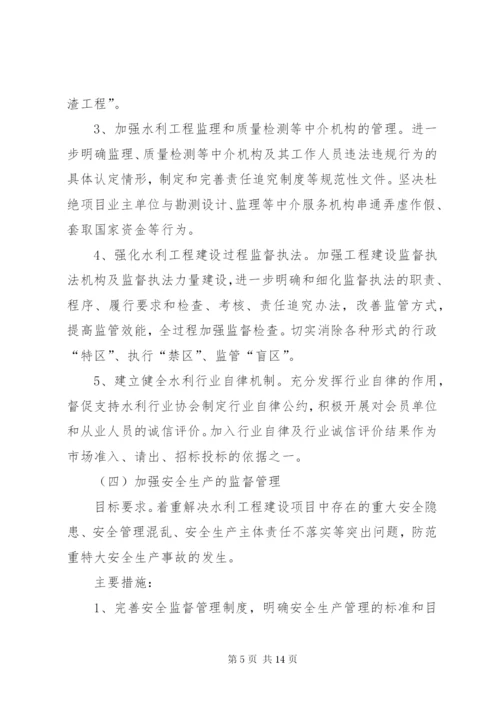 关于水利工程建设领域突出问题专项治理实施方案精编.docx