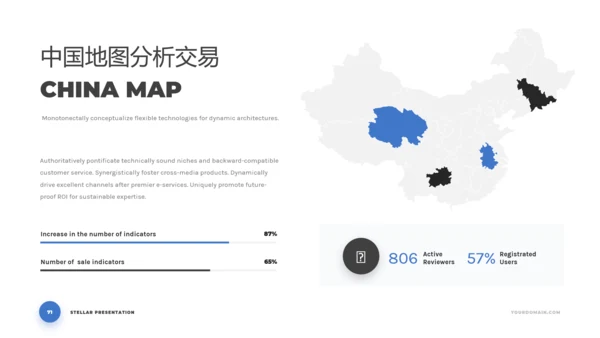 简洁蓝色商业计划书公司简介动态PPT模板