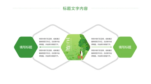 清新二十四节气芒种节气农业PPT模板