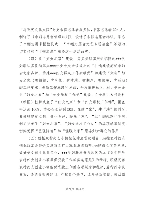 全国妇女创先争优先进集体事迹材料.docx