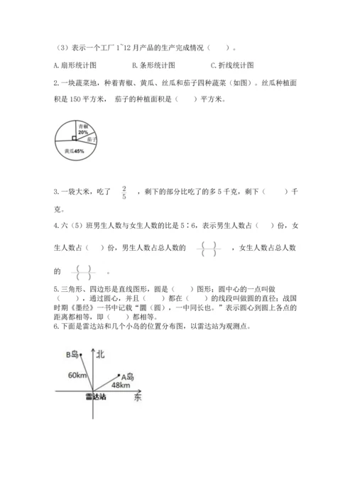 人教版数学六年级上册期末测试卷带答案（名师推荐）.docx