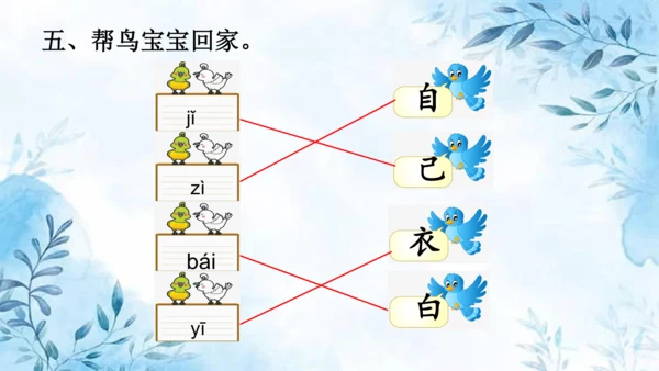 部编版一年级上册第七单元复习课件