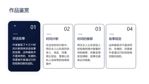 卡通深黑色白夜行文学小说读书分享会PPT模板