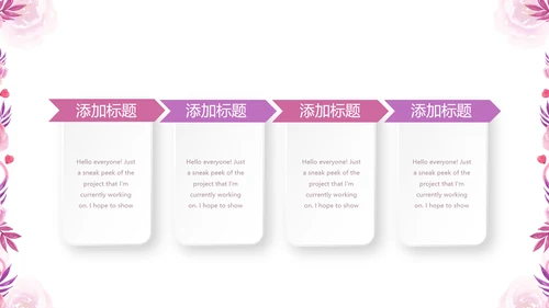 粉色时尚护士长述职报告动态PPT