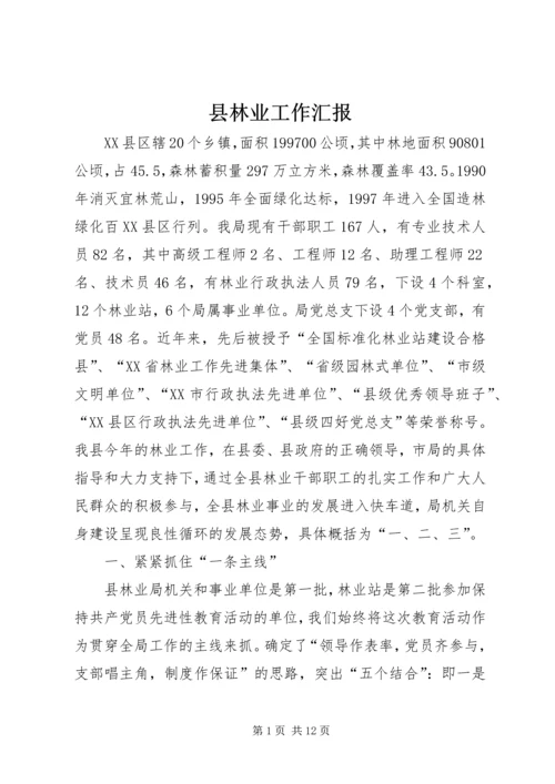 县林业工作汇报 (6).docx