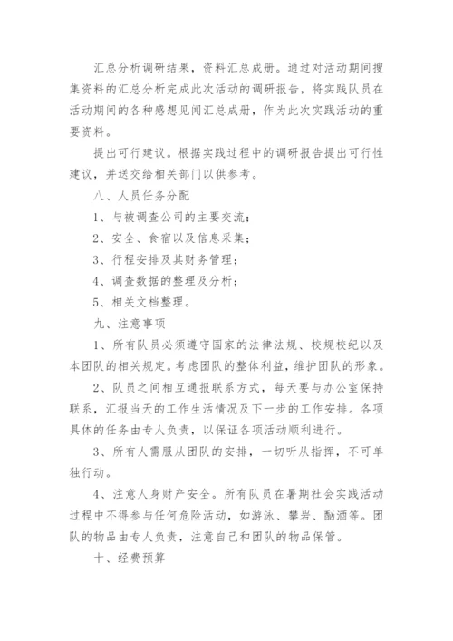 暑期社会实践策划书.docx