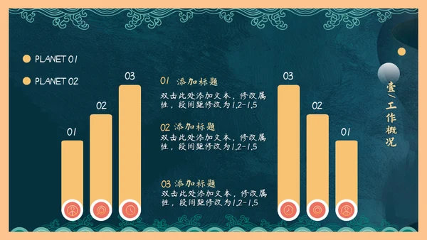 国潮风年终总结通用PPT模板