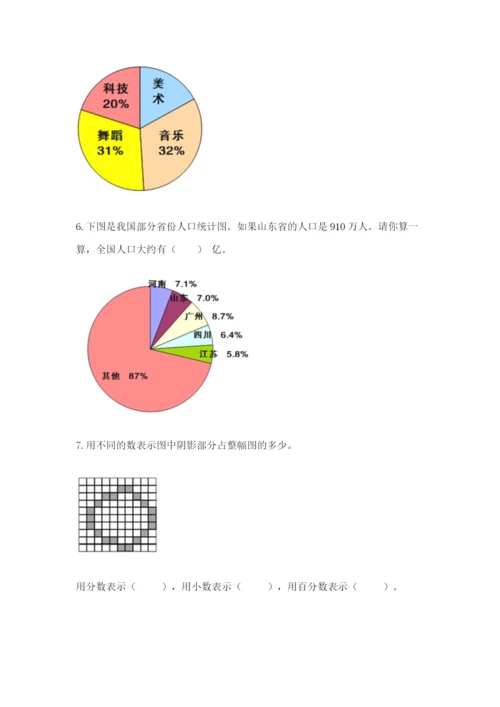 人教版六年级上册数学期末测试卷及参考答案【精练】.docx