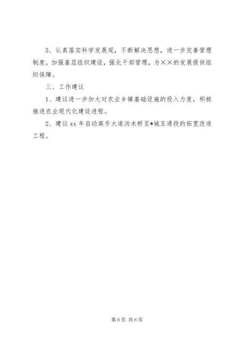 乡镇某年工作总结及某年工作规划范文.docx