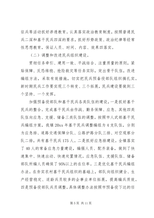 乡镇武装部长个人总结.docx