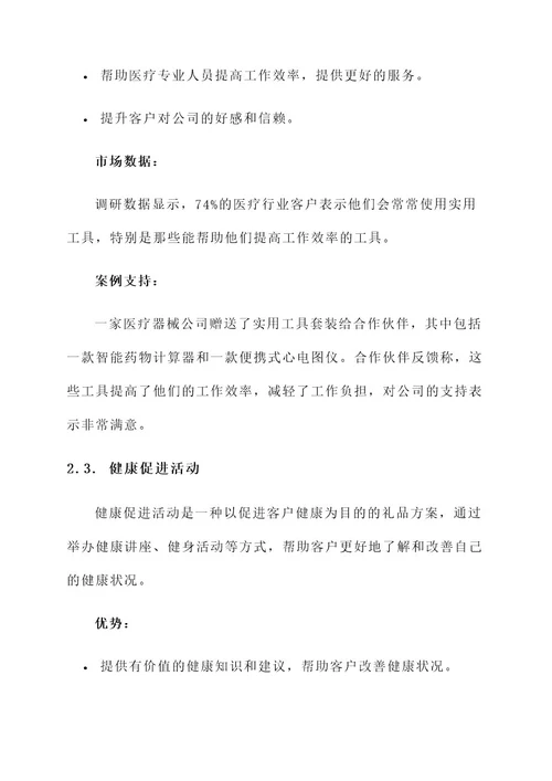 医疗行业礼品方案策划书