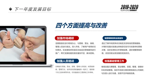欧美2020市场部新年计划年终总结述职报告PPT
