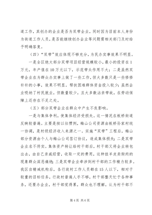 双带工程基本情况调研报告.docx