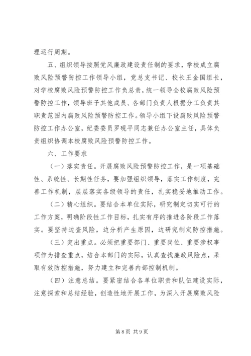 腐败风险预警防控工作实施方案 (7).docx