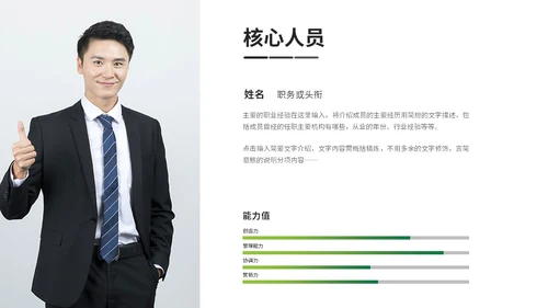 绿色简约商务农业商业计划书农业ppt模板