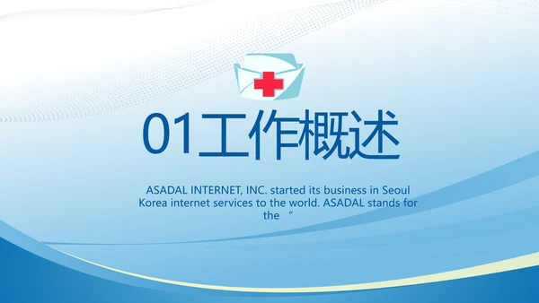 蓝色医疗临床护理教学总结动态PPT模板
