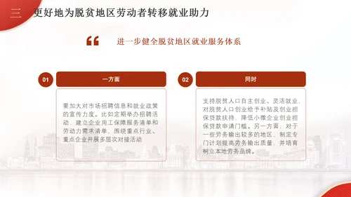 解读二十届三中全会为脱贫地区劳动者转移就业开拓新路径党课PPT