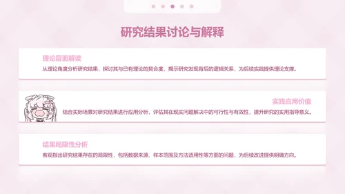 次元少女粉色卡通风毕业答辩