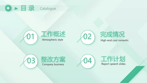 清新医疗医药工作汇报动态PPT