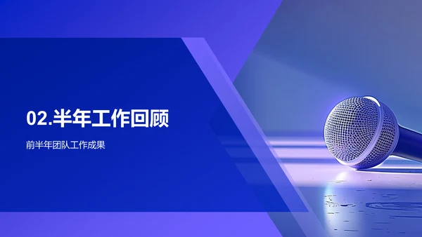 团队工作半年总结PPT模板