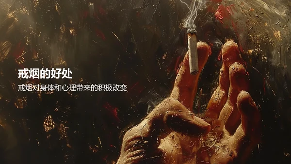 红色手绘风世界无烟日禁止吸烟公益宣传PPT模板
