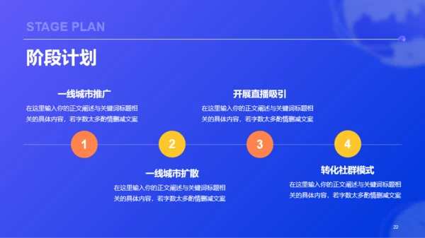 蓝色创意酷炫3D工作总结PPT