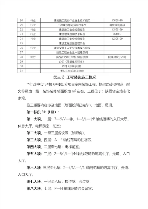 室内装饰关键工程综合施工设计专题方案