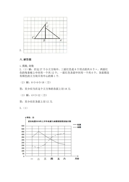 人教版五年级下册数学期末测试卷【考试直接用】.docx