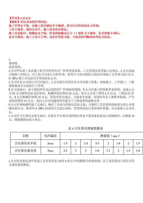 2022年职业考证建造师一级建造师考试全真模拟易错、难点汇编带答案试卷号：131