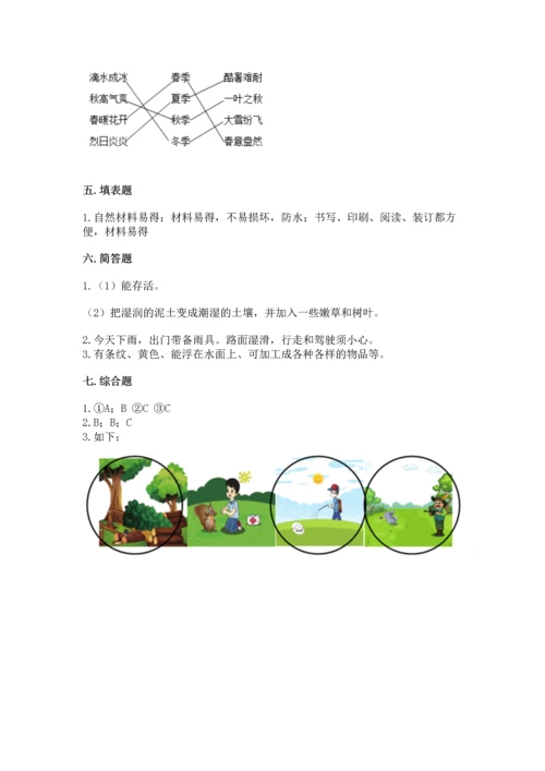 教科版小学二年级上册科学期末测试卷及参考答案【轻巧夺冠】.docx