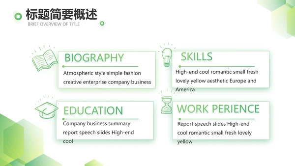 绿色简约大气年终总结PPT