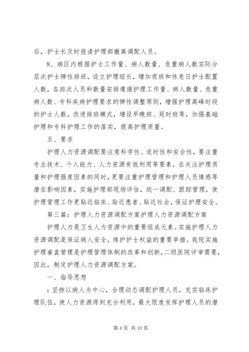 人力资源调配方案精编.docx