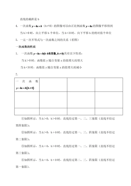 上海市沪教版八年级数学上下册知识点梳理