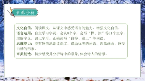【核心素养】部编版语文四年级下册-11.白桦 第1课时（课件）