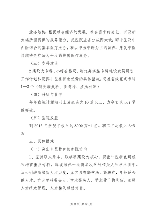 第五篇XX县区中医院十二五工作计划.docx