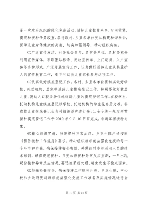 麻疹类疫苗实施方案和领导小组.docx