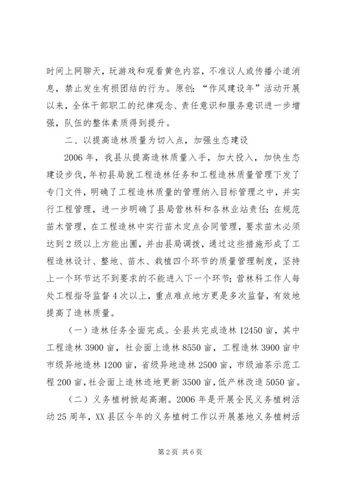 县林业局一季度工作情况汇报 (5).docx