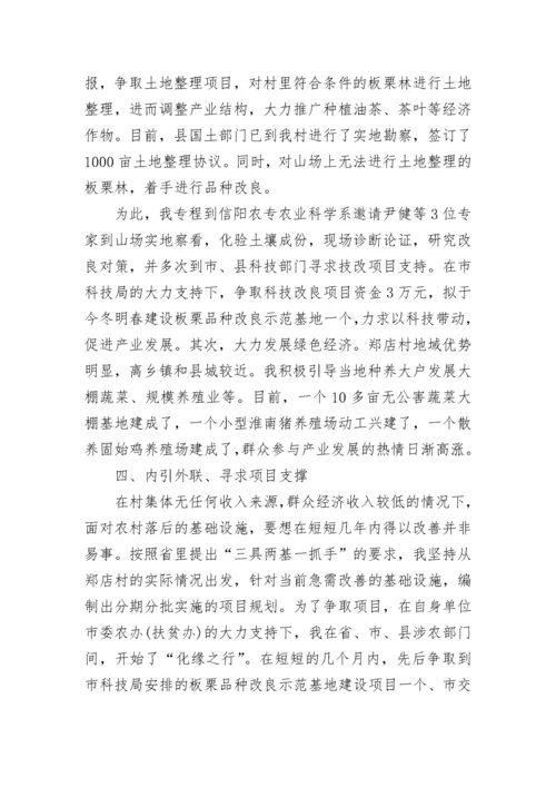 驻村第一书记工作情况汇报.docx