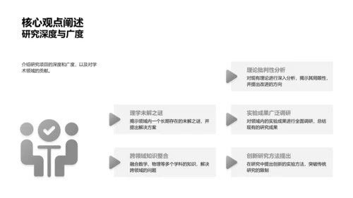 理学研究答辩报告PPT模板