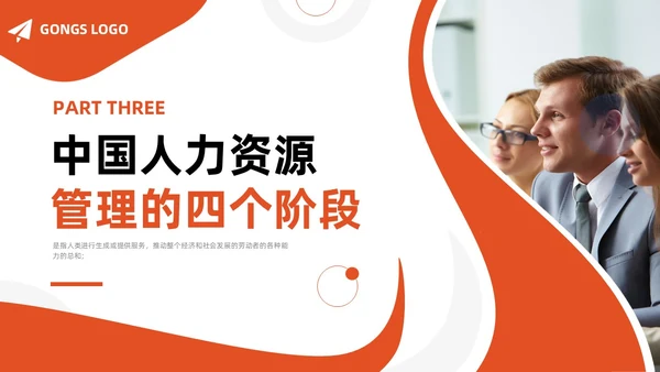 橙色简约商务人力资源管理师培训工作总结PPT模板员工培训