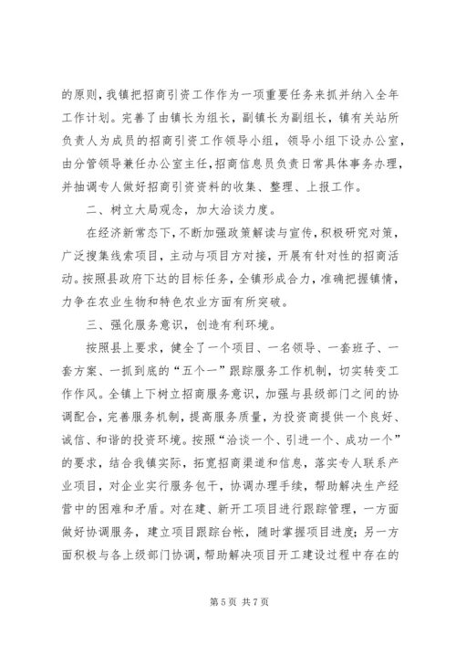 乡镇经贸局年度招商引资工作总结.docx