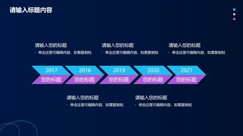 科技风年终工作总结PPT模板