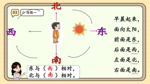 1.1 认识东南西北 课件 (共20张PPT) 人教版 三年级下册数学