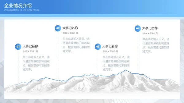 蓝色渐变简约图形商务招商引资计划书PPT模板