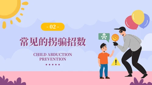 儿童防拐骗安全教育培训ppt模板