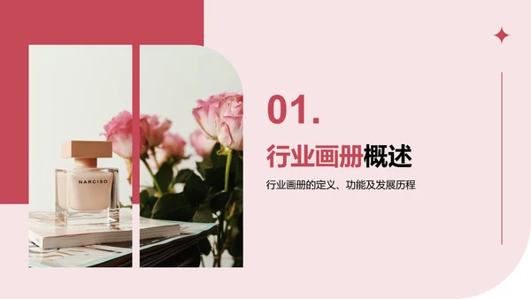 红色商务风通用行业画册图集PPT模板