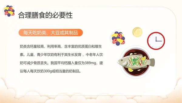 膳食营养健康全民营养周PPT模板
